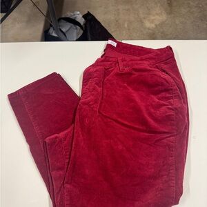 Royalty For Me Men's Rich Red Corduroy Pants